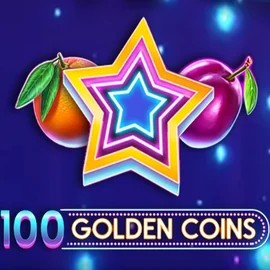 100 Golden Coins slot logo by Amusnet Interactive at Seven Casino