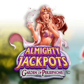 Almighty Jackpots: Garden of Persephone logo by Novomatic Seven Casino