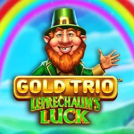 Gold Trio Leprechaun's Luck online game logo by Playtech on seven-be.com