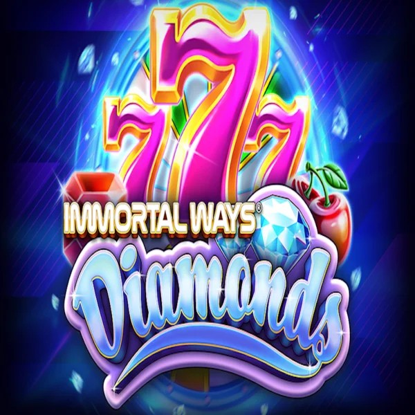 Immortal Ways Diamonds slot logo by RubyPlay at Seven Casino