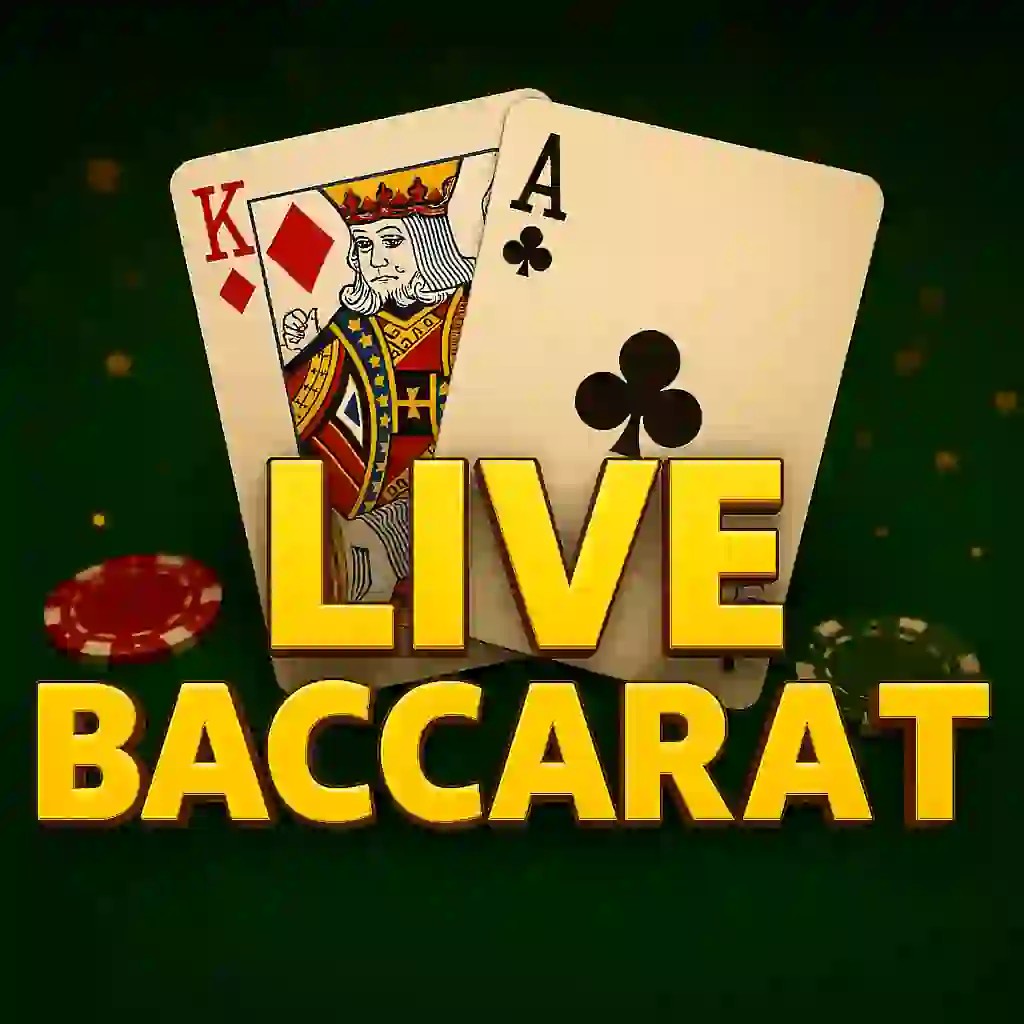 Live Baccarat slot visual from Evolution available on seven-be.com