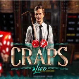 Live Craps online game logo by Evolution on seven-be.com