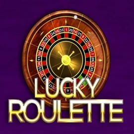 Lucky Roulette slot logo by Belatra Games at Seven Casino