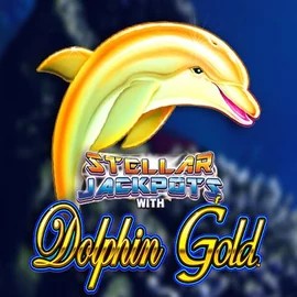 Dolphin Gold with Stellar Jackpots logo – Jackpots by Lightning Box Game at Seven Casino